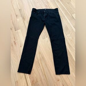 Boss Men's Black Straight-Leg Black Jeans